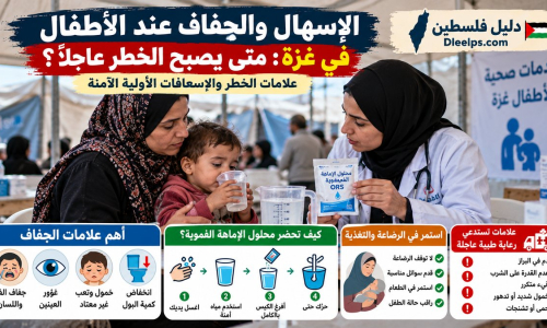 كيف تحمي أطفالك من الإسهال والجفاف أثناء النزوح في غزة؟ علامات الخطر والإسعافات الأولية الآمنة